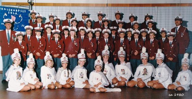 Skolekorpset Sola ca 1980